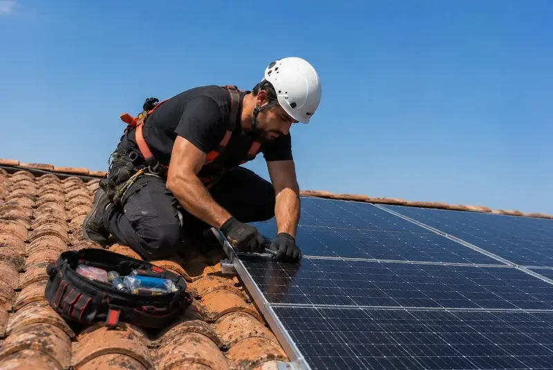 Maintenance et monitoring de panneaux solaires à Saint-Privat