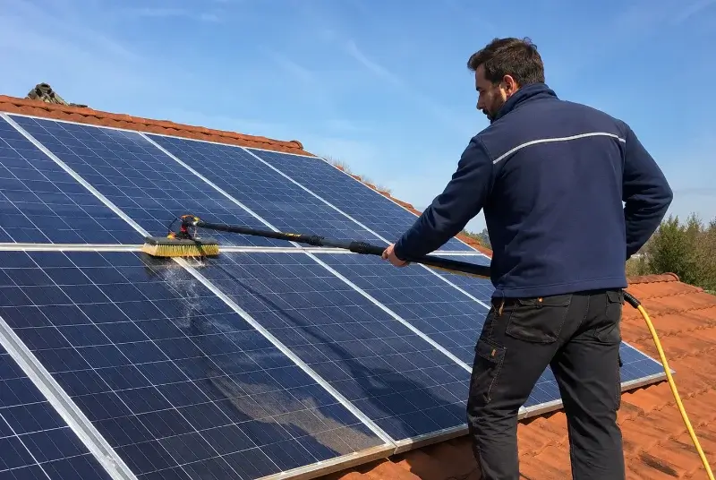 Nettoyage et entretien de panneaux solaires à Saint-Privat